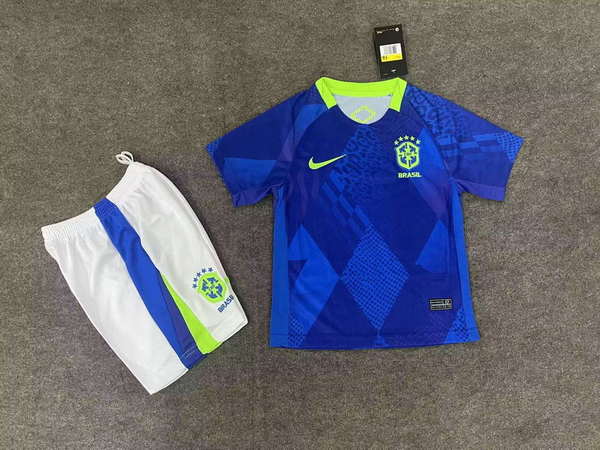 Brazil National Team Away game 2026World Cup jersey set Children's jersey Soccer uniform Clothing Shorts 16-28  2-13 YEARS
