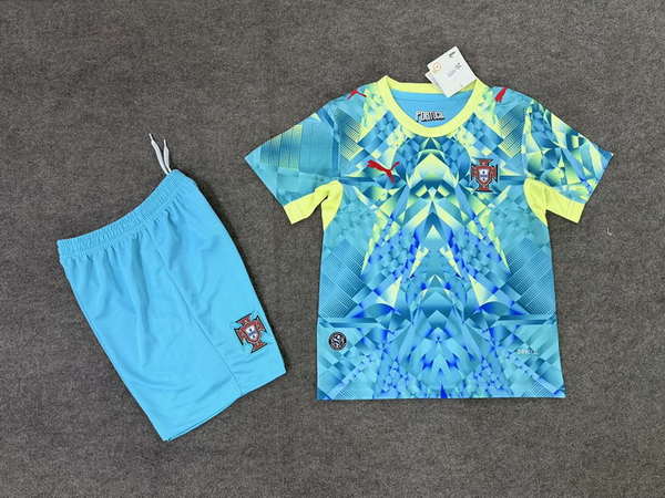 Portugal National Team Doorman 2026World Cup jersey set Children's jersey Soccer uniform Clothing Shorts 16-28  2-13 YEARS