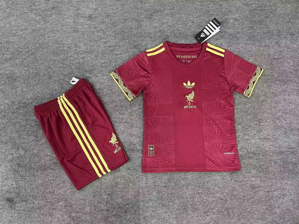 Mexico National Team Special Edition 2026World Cup jersey set Children's jersey Soccer uniform Clothing Shorts 16-28  2-13 YEARS