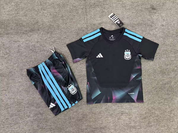 Argentina National Team Doorman 2026World Cup jersey set Children's jersey Soccer uniform Clothing Shorts 16-28  2-13 YEARS