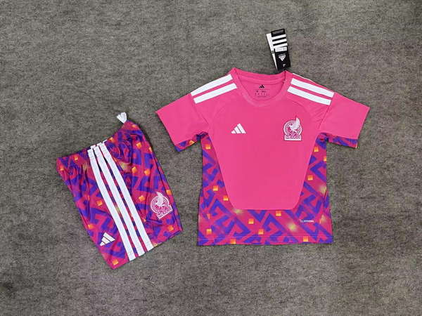 Mexico National Team Doorman 2026World Cup jersey set Children's jersey Soccer uniform Clothing Shorts 16-28  2-13 YEARS