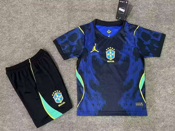 Brazil National Team Away game 2026World Cup jersey set Children's jersey Soccer uniform Clothing Shorts 16-28  2-13 YEARS