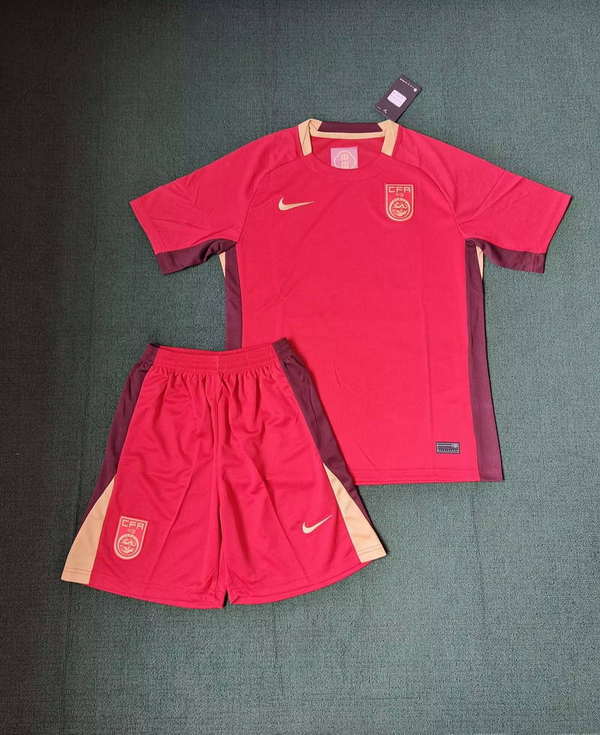 China National Team Home field 2026World Cup jersey set Soccer uniform Clothing Shorts S-4XL